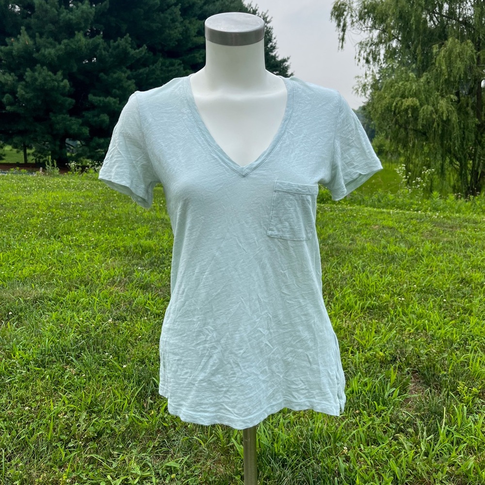 Madewell Mint V Neck T-Shirt